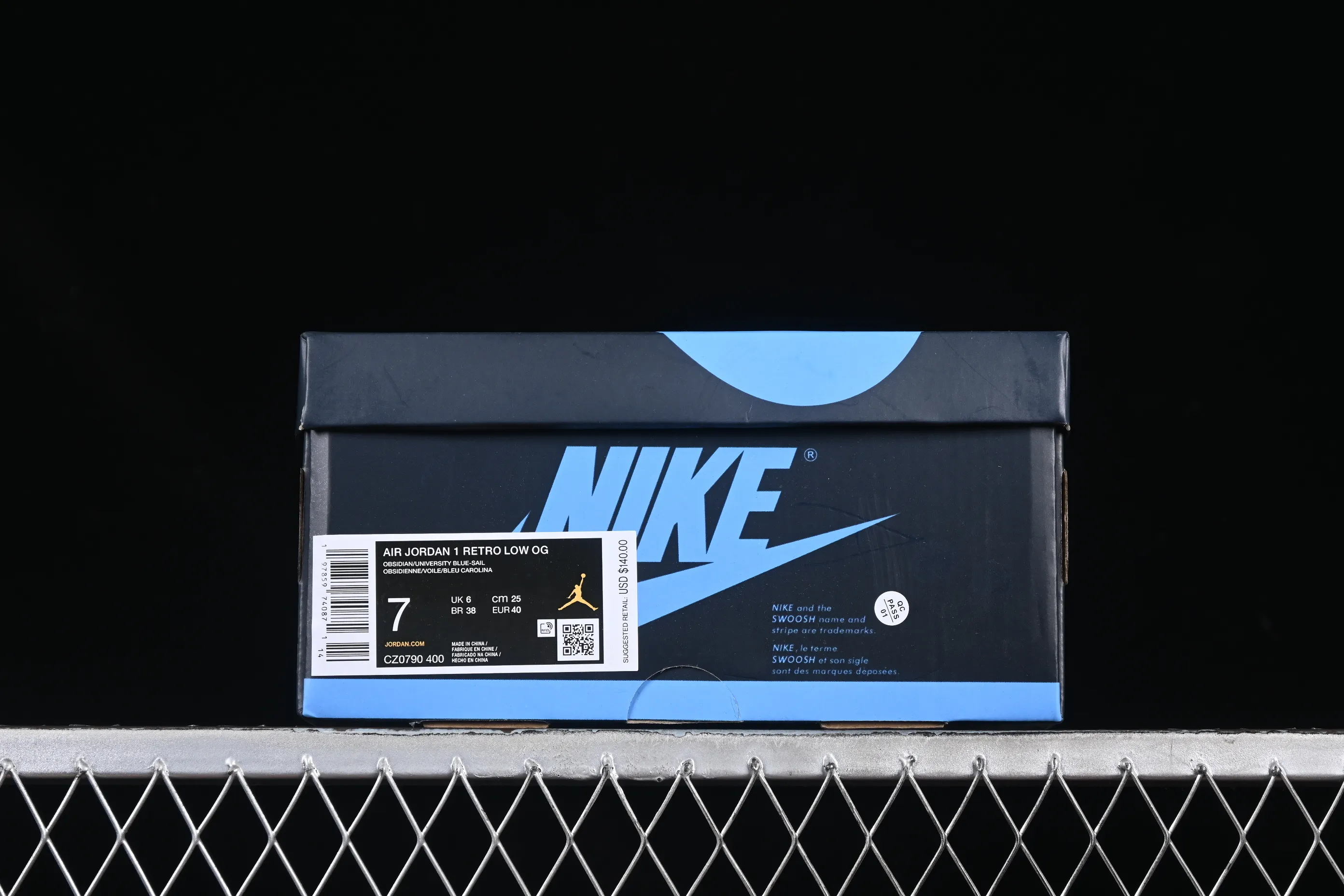 All categories Air Jordan Jordan series basketball shoes Air Jordan 1 Low G version pure original Air Jordan 1 Low OG "Obsidian" AJ1 Joe 1 Obsidian low-top cultural basketball shoes CZ0790-400